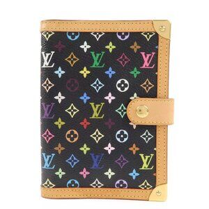 Auth Louis Vuitton Monogram Multi Color Agenda PM Planner Cove